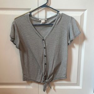 Crop short sleeve tee